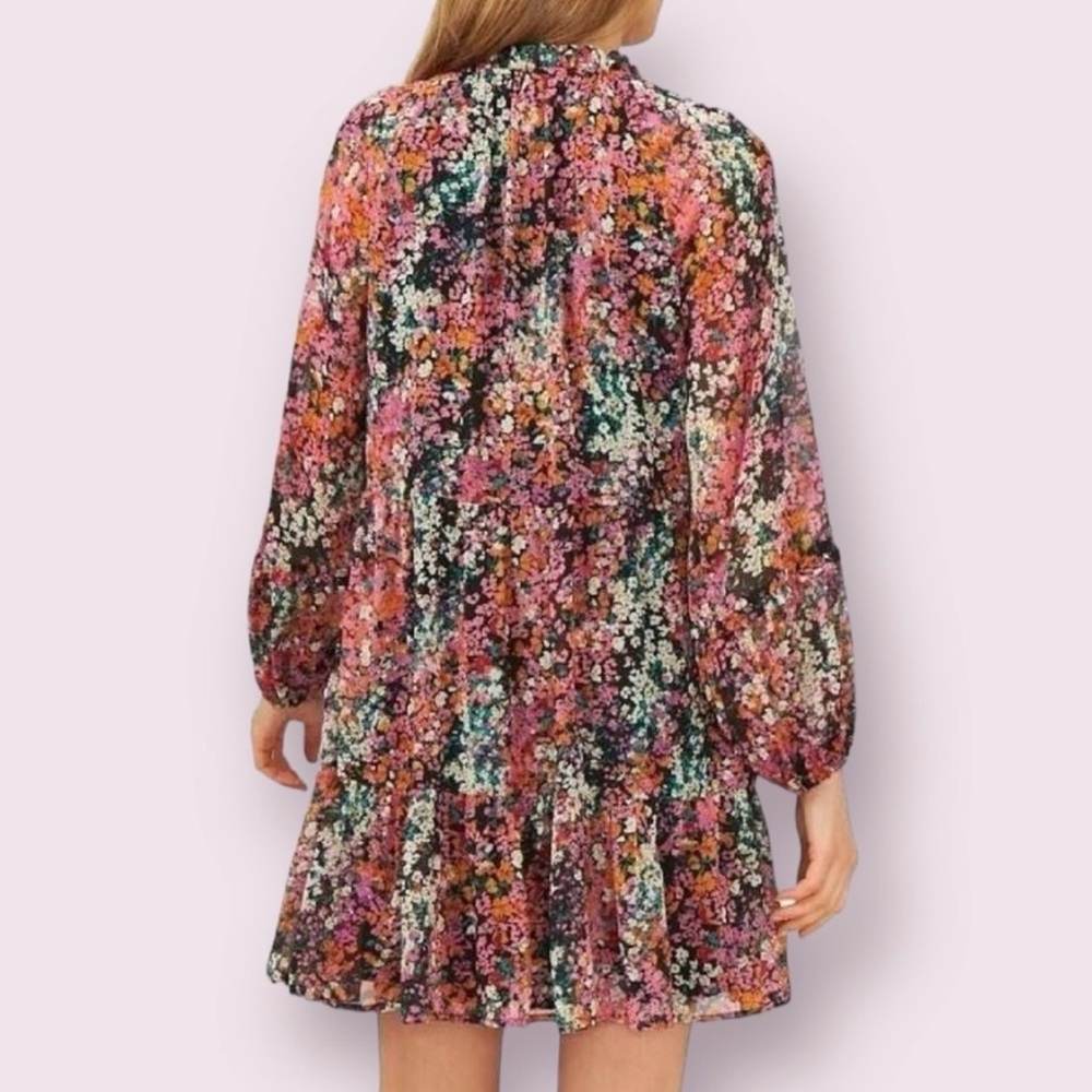 Vince Camuto Black Floral Dress Women's
LARGE Lightweight Fashion Dress - Picture 3 of 10
